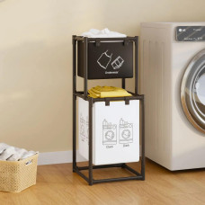 Дворівневий кошик для білизни SKLM-23: простота та організованість.